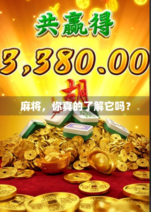 麻将，你真的了解它吗？